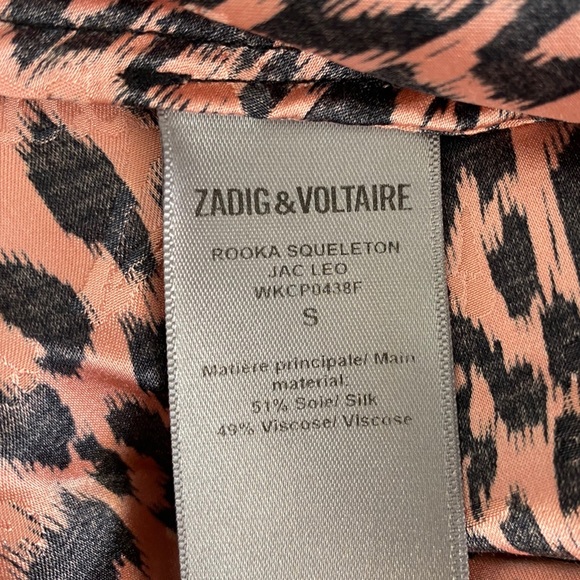 Zadig & Voltaire Pink and Black Rooka Squeleton Mini Dress Size Small - Picture 9 of 10